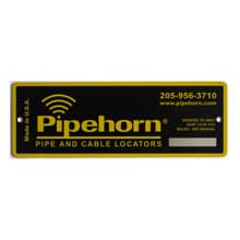 custom metal nameplate for pipehorn